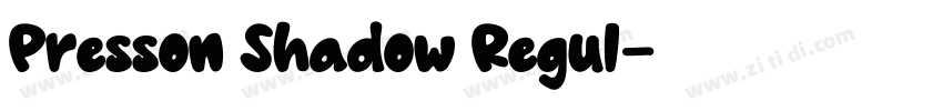 Presson Shadow Regul字体转换 Presson Shadow Regul字体转换